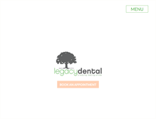 Tablet Screenshot of legacydentalabq.com